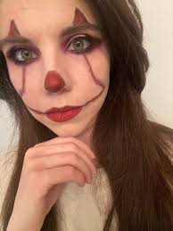 a creepy clown makeup tutorial for