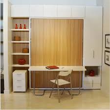 Vertical Wall Bed With Study Desk