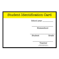 Free Homeschool Student And Teacher Identification Card By