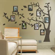 Light Wood Family Tree Wall Art Collage