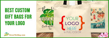 bulk custom gift printed bags with logo