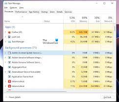 stop background processes in windows 11