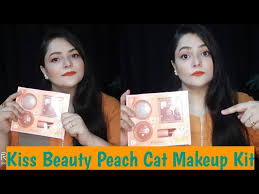 review kiss beauty peach cat makeup kit