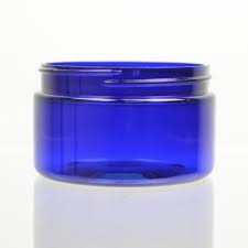 4 Oz Cobalt Blue Pet Low Profile Jars
