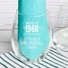 12 Pcs Personalized Glass Etched