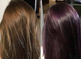 Overtone Extreme Purple On Brown Hair Hair Coloring