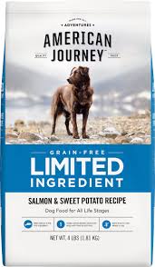 American Journey Limited Ingredient Grain Free Salmon Sweet Potato Recipe Dry Dog Food 4 Lb Bag