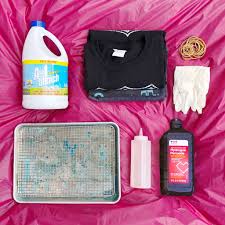 how to bleach tie dye the neon tea party