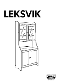 leksvik buffet with top cabinet antique