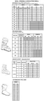 Bsl Conversion Chart Ski Boot Sizing Chart