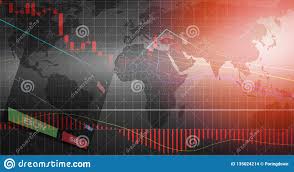 Forex Trading Forex Charts Graph Board Data On World Map