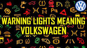 vw warning lights meaning you
