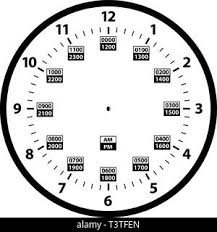12 to 24 hour military time clock