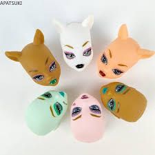 soft practice makeup doll head for