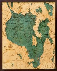 Sebago Lake Maine Wood Map In 2019 Lake Art Map Wood