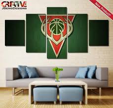 Maybe you would like to learn more about one of these? Milwaukee Bucks Wall Art Canvas Painting Print Home Decor Poster Sports Art Direct