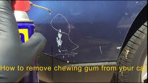 remove chewing gum from your car wd 40