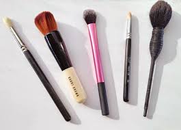 my top 5 make up brushes featuring mac