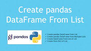 pandas create dataframe from list