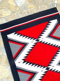 rhombus pattern wool tapestry rug ebay