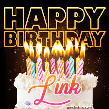 link animated happy birthday cake gif