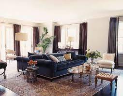 Elegant Living Room With Back To Back Sofas