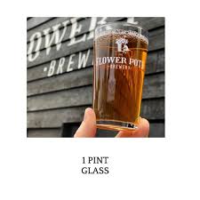 one pint glass flowerpots inn brewery