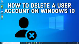 Maybe you would like to learn more about one of these? How To Delete A User Account On Windows 10 Youtube