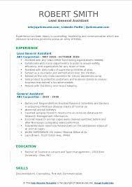 Best resume objective examples examples of some of our best resume objectives, including resume samples, free to use for if you are writing a resume or cv for a personal assistant job, your objective statement can make a great difference on the strength and ability of your resume to get you. General Assistant Resume Samples Qwikresume