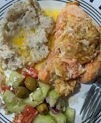 This keto stuffed salmon recipe is a surefire winner if you like fresh salmon and spinach dip. Stuffed Salmon Kirkland Signature Dish From Costco Grecobon