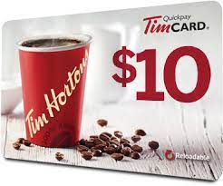 tim hortons gift of coffee receive a