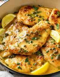 Lemon Chicken Piccata Recipe With Capers gambar png