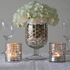 Mercury Silver Footed Vase Uk Wedding
