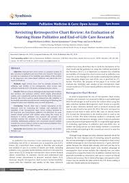Pdf Revisiting Retrospective Chart Review An Evaluation Of