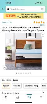 memory foam mattress topper queen