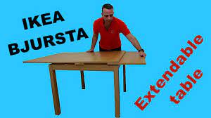 ikea bjursta extendable table embly