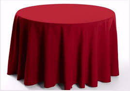 spun polyester round tablecloth