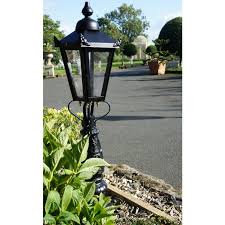 Black Victorian Patio Lamp Post