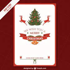 Write up words that will be used. Cmyk Printable Christmas Card Template Free Vector
