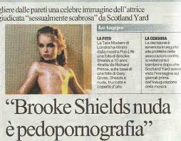 Brooke shields (top hat) ,1978. Ritirata Dal Museo L Immagine Di Brooke Shields Nuda A 10 Anni E Pedopornografia Il Blog Sono Io