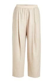 Wide Leg Pants With Alpaca Wool And Cashmere