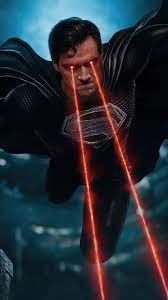 superman black suit heat vision justice