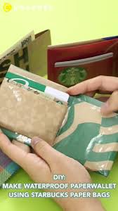 Paperwallet Using Starbucks Paper Bags
