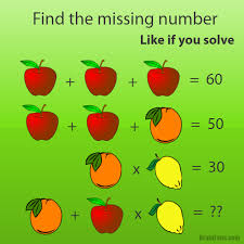 Fruit Puzzle Number And Math Puzzle