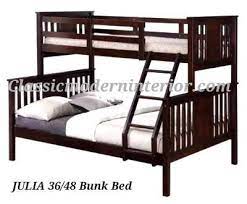 julia 36 48 bunk bed frame classicmodern