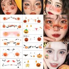 halloween cartoon cute pumpkin makeup