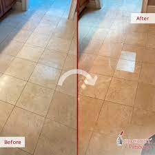 marble floor shines bright thanks to