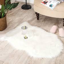 faux fur rug fluffy gy area rug