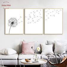 900d canvas painting dandelion wall