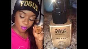 makeup forever face body foundation